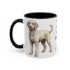 11oz Funny Labradoodle Mug, Black, left side view