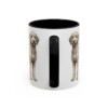 11oz Labradoodle Latin Mug, Black, back view