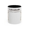 11oz Labradoodle Latin Mug, Black, front view
