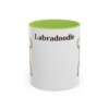 11oz-labradoodle-mug-light-green 11oz Labradoodle Mug, Light Green, front view