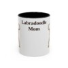 11oz Labradoodle Dog Mom Mug, Black, front view
