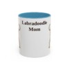 11oz Labradoodle Dog Mom Mug, Light Blue, front view