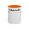 11oz-labradoodle-mug-orange 11oz Labradoodle Mug, Orange, front view