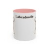 11oz-labradoodle-mug-pink 11oz Labradoodle Mug, Pink, front view