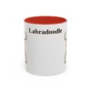 11oz-labradoodle-mug-red 11oz Labradoodle Mug, Red, front view