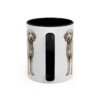 11oz Labradoodle Mug, Black, back view