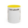 11oz-labradoodle-mug-yellow 11oz Labradoodle Mug, Yellow, front view