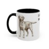 11oz Labrador Retriever Mug, Black, left side view