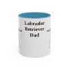 11oz Labrador Retriever Dog Dad Mug, Light Blue, front view