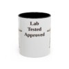 11oz Funny Labrador Retriever Mug, Black, front view