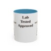 11oz Funny Labrador Retriever Mug, Light Blue, front view