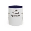 11oz Funny Labrador Retriever Mug, Navy, front view