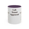 11oz Funny Labrador Retriever Mug, Purple, front view