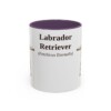 11oz-labrador-retriever-mug-latin-purple 11oz Labrador Retriever Latin Mug, Purple, front view