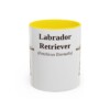 11oz-labrador-retriever-mug-latin-yellow 11oz Labrador Retriever Latin Mug, Yellow, front view