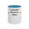 11oz Labrador Retriever Dog Mom Mug, Light Blue, front view