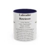 11oz Labrador Retriever Mug, Navy, front view