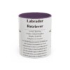 11oz Labrador Retriever Mug, Purple, front view