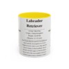 11oz Labrador Retriever Mug, Yellow, front view