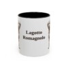 11oz-lagotto-romagnolo-mug-black-front 11oz Lagotto Romagnolo Mug, Black, front view