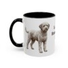 11oz-lagotto-romagnolo-mug-dad-black-left 11oz Lagotto Romagnolo Dog Dad Mug, Black, left side view