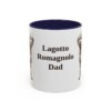11oz-lagotto-romagnolo-mug-dad-navy 11oz Lagotto Romagnolo Dog Dad Mug, Navy, front view
