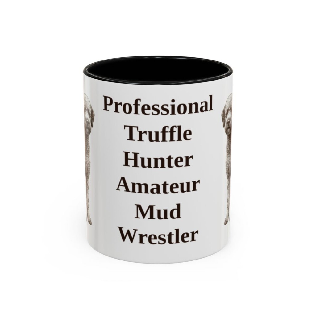 11oz-lagotto-romagnolo-mug-humor-black-front 11oz Funny Lagotto Romagnolo Mug, Black, front view