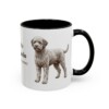 11oz Lagotto Romagnolo Latin Mug, Black, right side view