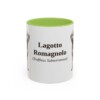 11oz Lagotto Romagnolo Latin Mug, Light Green, front view