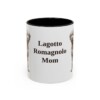 11oz Lagotto Romagnolo Dog Mom Mug, Black, front view