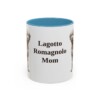 11oz Lagotto Romagnolo Dog Mom Mug, Light Blue, front view