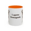 11oz-lagotto-romagnolo-mug-orange 11oz Lagotto Romagnolo Mug, Orange, front view