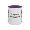11oz-lagotto-romagnolo-mug-purple 11oz Lagotto Romagnolo Mug, Purple, front view