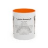 11oz Lagotto Romagnolo Mug, Orange, front view