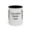 11oz-lancashire-heeler-mug-dad-black-front 11oz Lancashire Heeler Dog Dad Mug, Black, front view