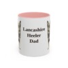 11oz-lancashire-heeler-mug-dad-pink 11oz Lancashire Heeler Dog Dad Mug, Pink, front view