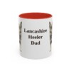 11oz-lancashire-heeler-mug-dad-red 11oz Lancashire Heeler Dog Dad Mug, Red, front view