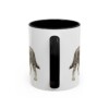 11oz Funny Lancashire Heeler Mug, Black, back view