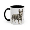 11oz Funny Lancashire Heeler Mug, Black, left side view