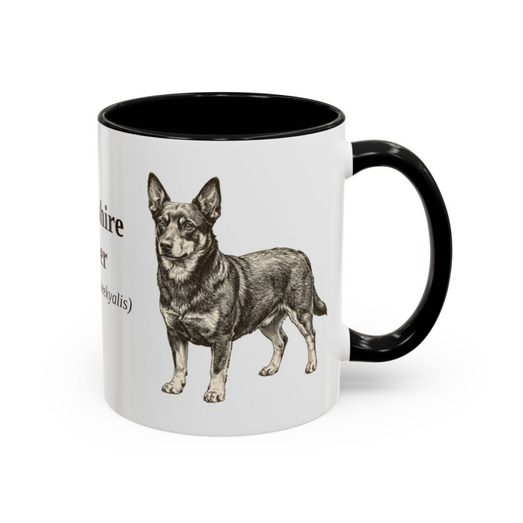 11oz-lancashire-heeler-mug-latin-black-right 11oz Lancashire Heeler Latin Mug, Black, right side view