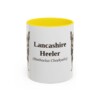 11oz-lancashire-heeler-mug-latin-yellow 11oz Lancashire Heeler Latin Mug, Yellow, front view