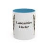 11oz Lancashire Heeler Mug, Light Blue, front view