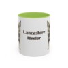 11oz Lancashire Heeler Mug, Light Green, front view