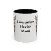 11oz Lancashire Heeler Dog Mom Mug, Black, front view