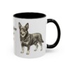 11oz Lancashire Heeler Dog Mom Mug, Black, right side view