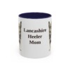 11oz Lancashire Heeler Dog Mom Mug, Navy, front view