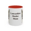 11oz Lancashire Heeler Dog Mom Mug, Red, front view