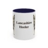 11oz Lancashire Heeler Mug, Navy, front view
