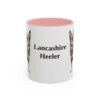 11oz Lancashire Heeler Mug, Pink, front view