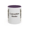 11oz Lancashire Heeler Mug, Purple, front view